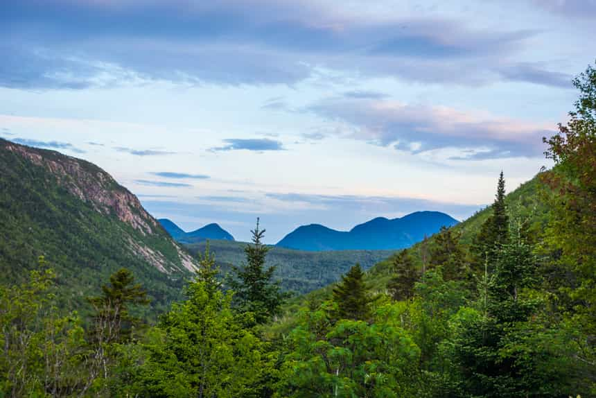 Vue depuis le refuge Zea Land