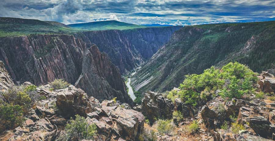 Vue panoramique de la rivière Black Canyon